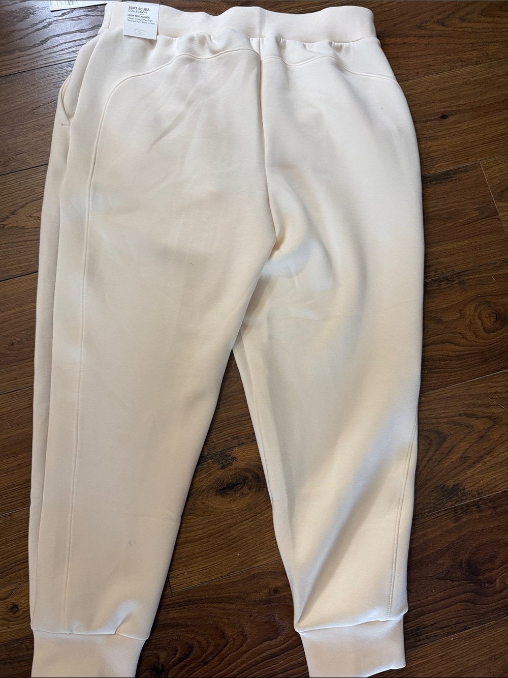 CALIA by Carrie Underwood Cream Drawstring Jogger Pants - Picture 5 of 6